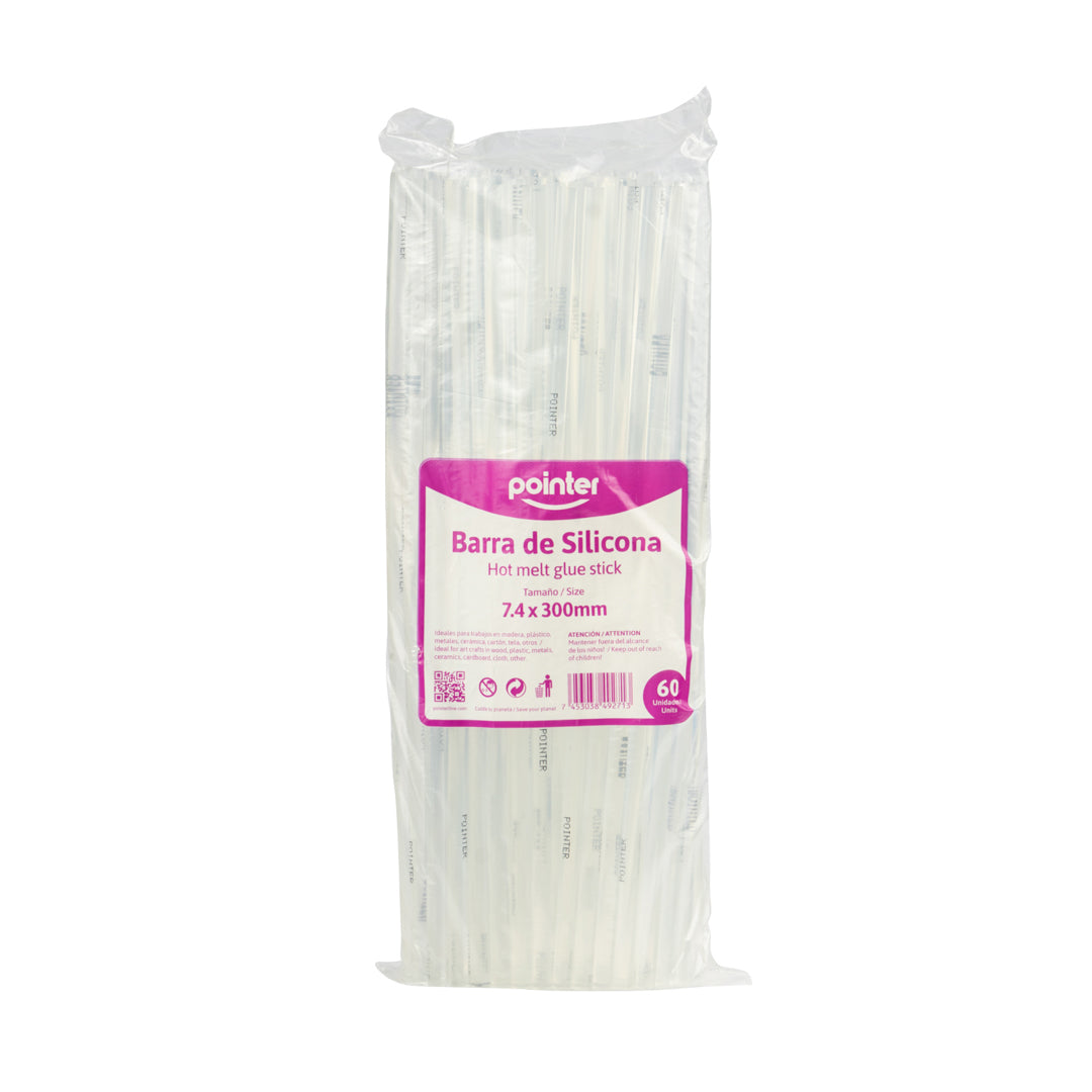 SILICON EN BARRA DELGADA POINTER BX60 7.4X300MM (F. 30 BAG)