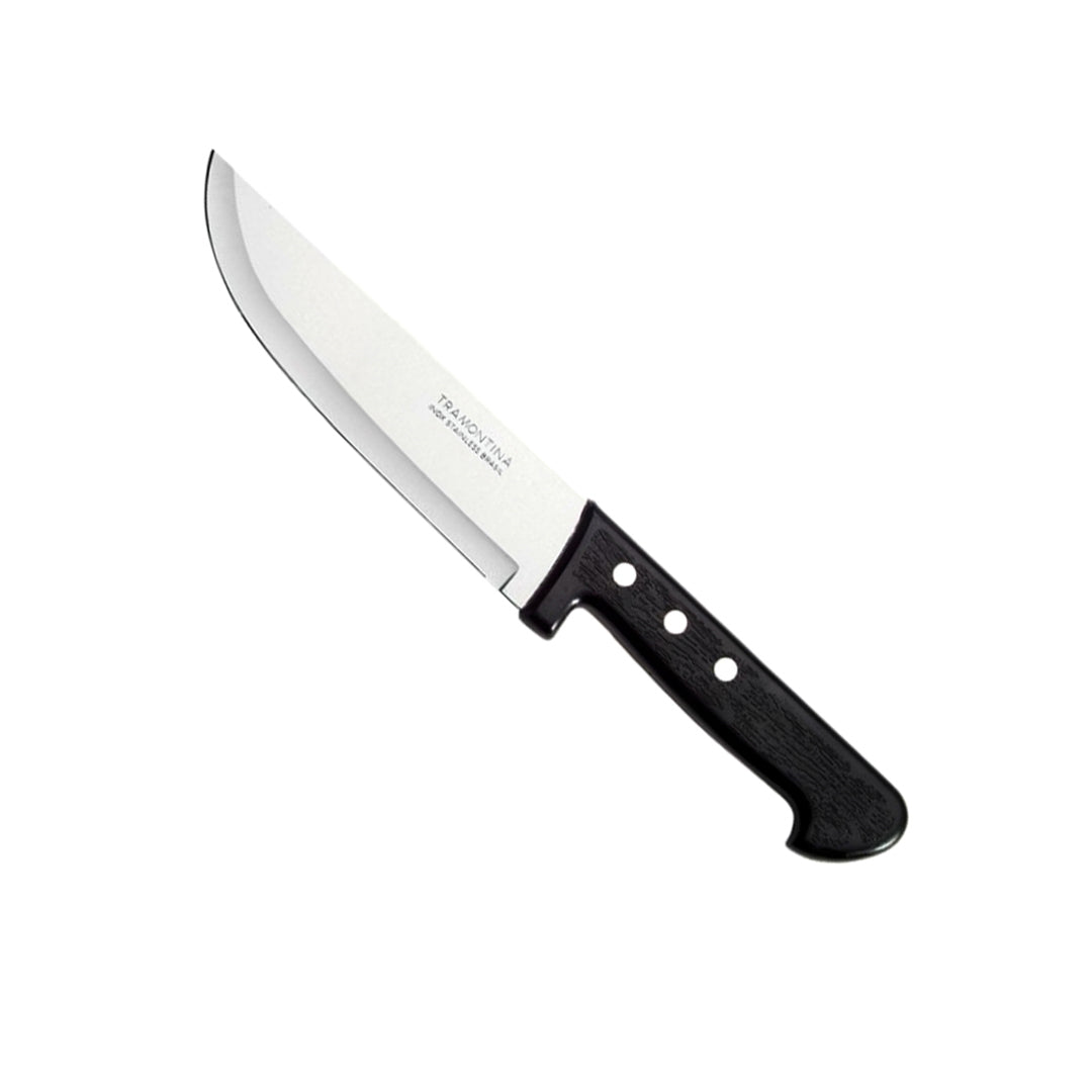 CUCHILLO P/COCINA TRAMONTINA PLENUS CACHA NEGRA 7" (F. 120 UNI)