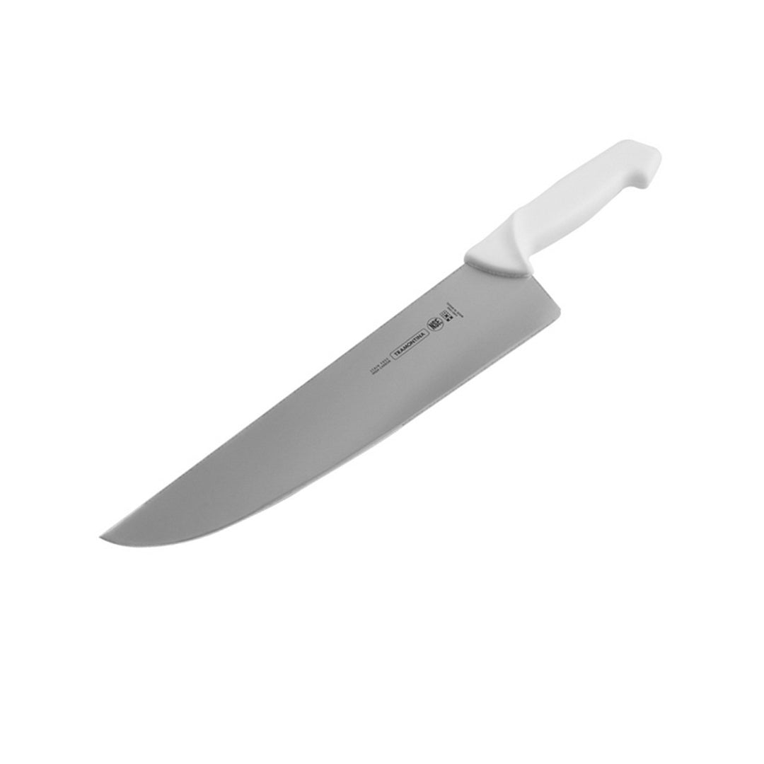 CUCHILLO CARNICERO TRAMONTINA PROFESIONAL CARBON CACHA BLANCA 12" (F. 60 UNI)