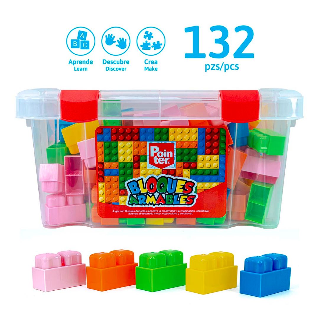 LEGOS POINTER LONCHERA DE 132 BLOQUES (F. 8 PZAS)