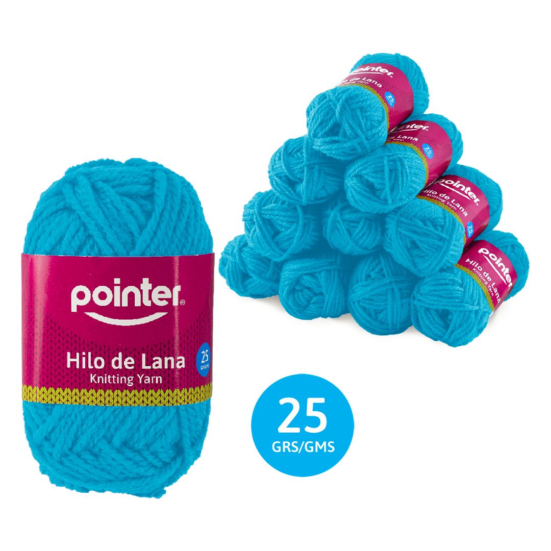 LANA POINTER TURQUESA PX10 25G (F. 20 PAQ)
