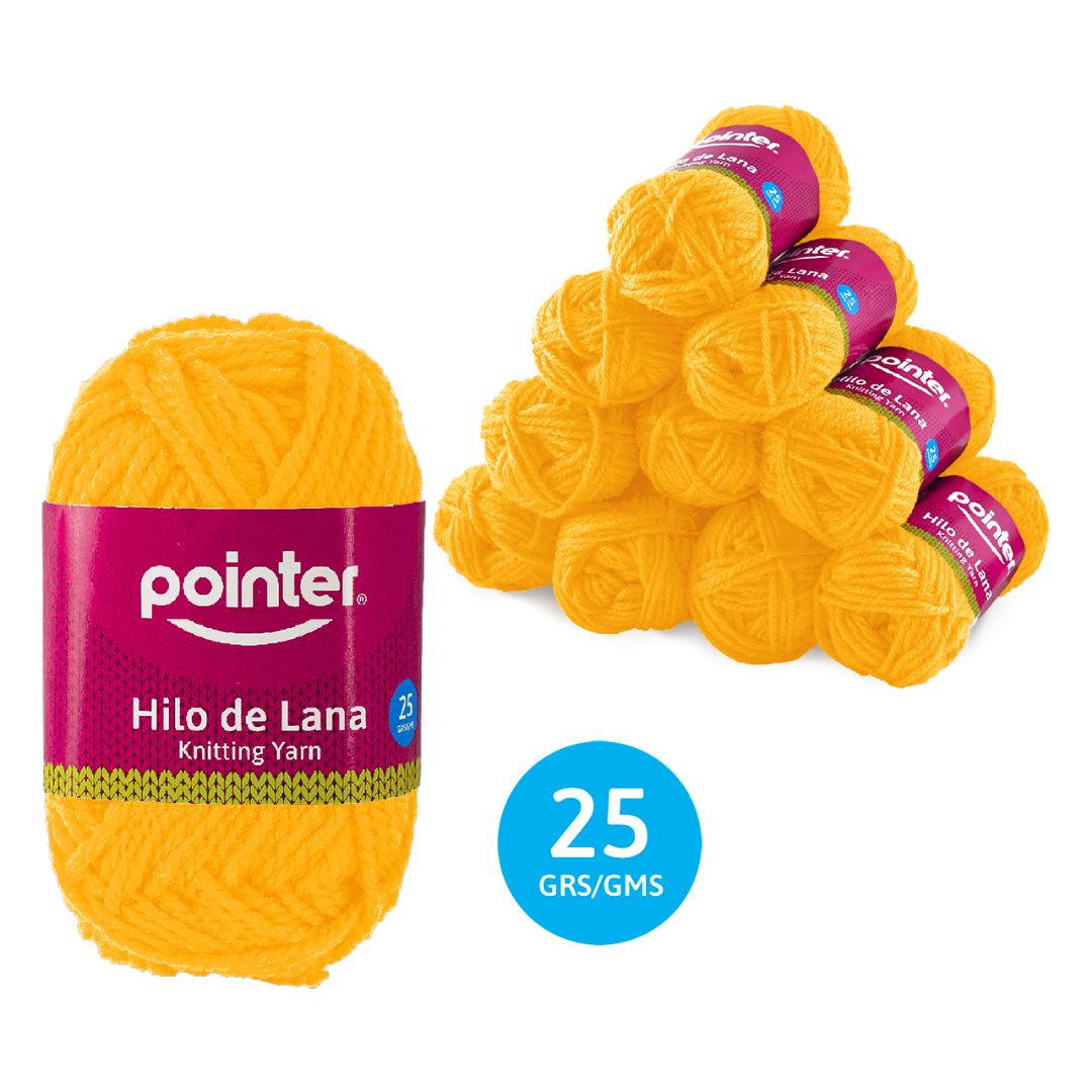 LANA POINTER AMARILLO FUERTE PX10 25G (F. 20 PAQ)