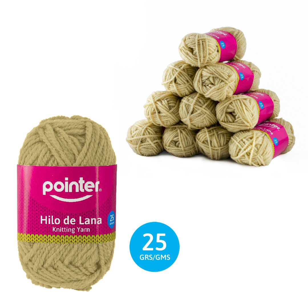 LANA POINTER AMARILLO CLARO 25G (F. 20 PAQ)