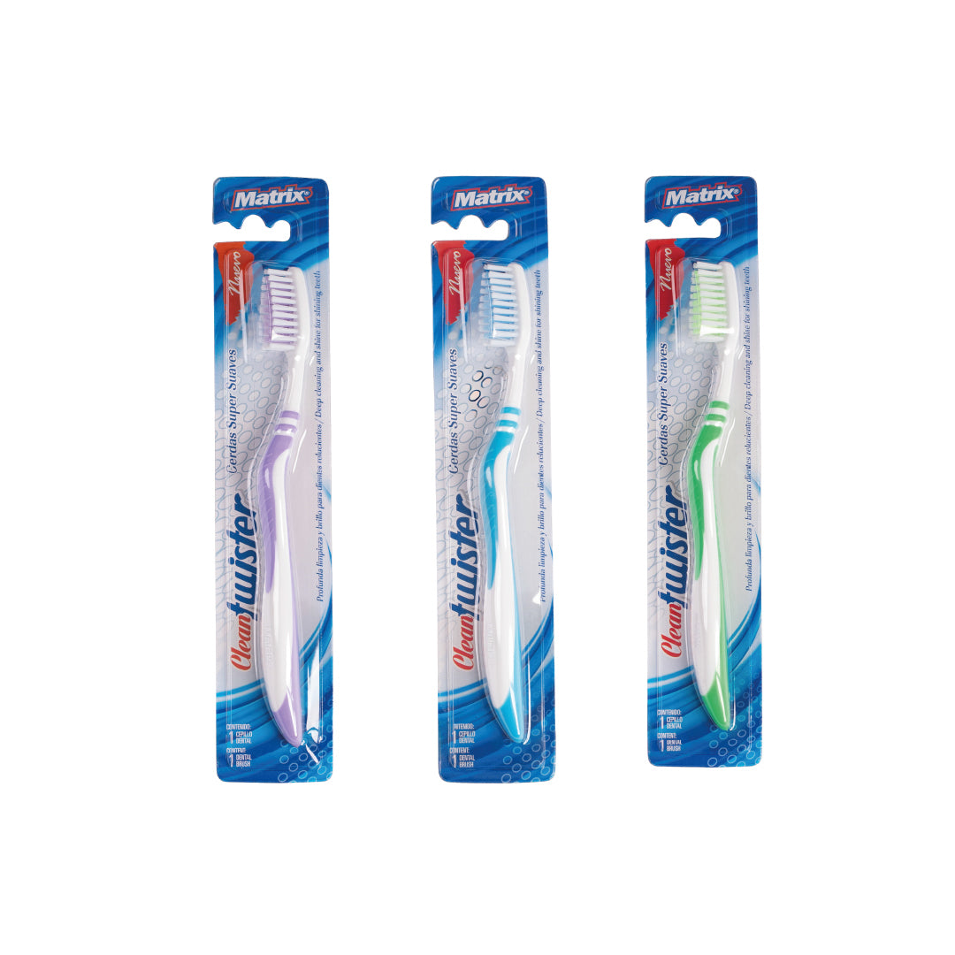 CEPILLO DENTAL MATRIX CLEAN TWISTER 4 COL. CX12 (F. 24 DOC)