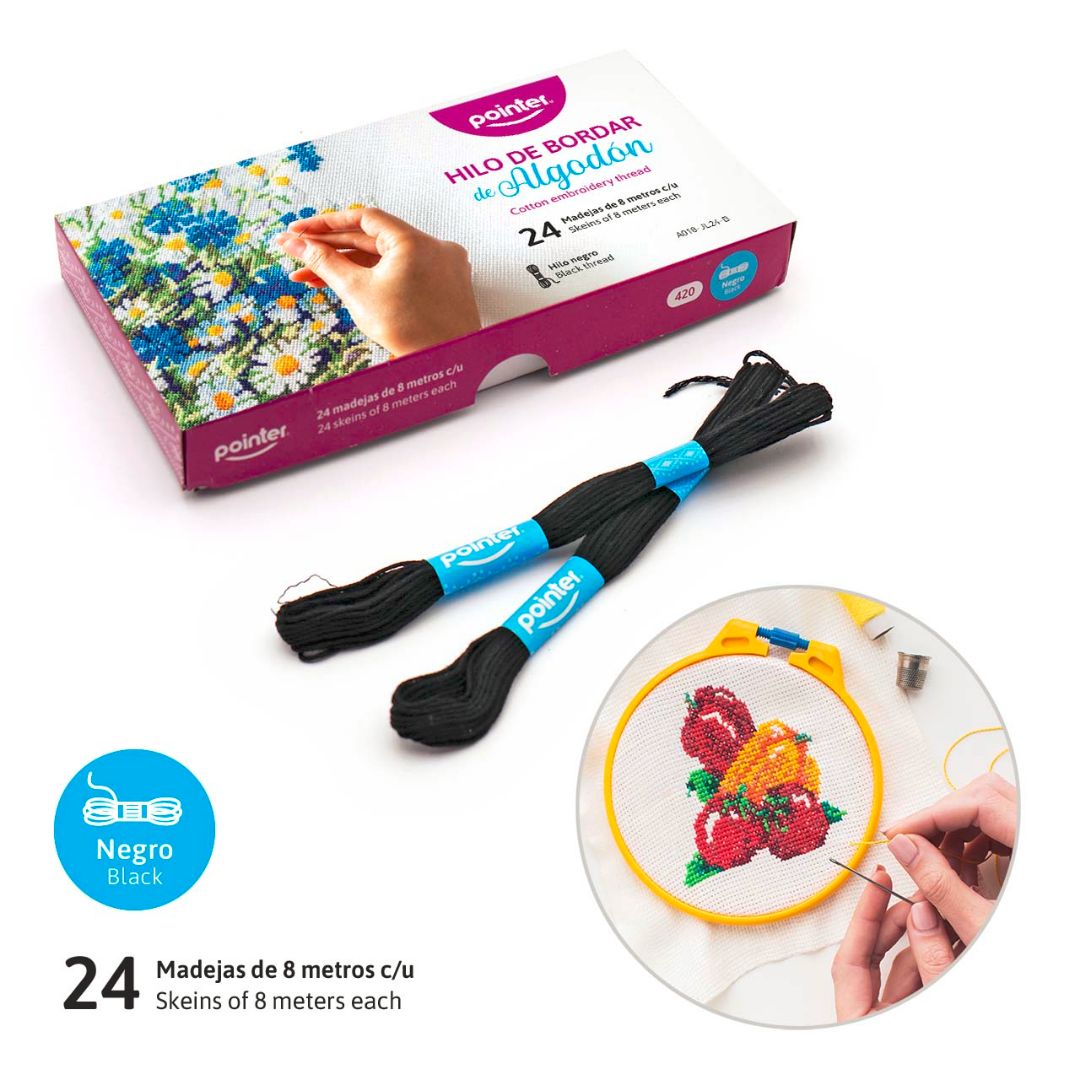 LUSTRINA POINTER NEGRA CX24 8M (F. 144 BOX)