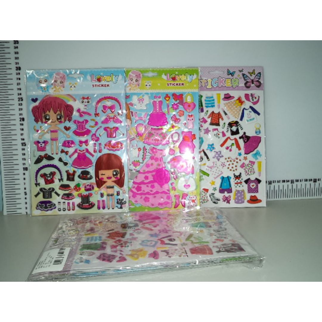 HOJA CARTA DE STICKERS POINTER 5 DISEÑOS (F. 300 UNI)