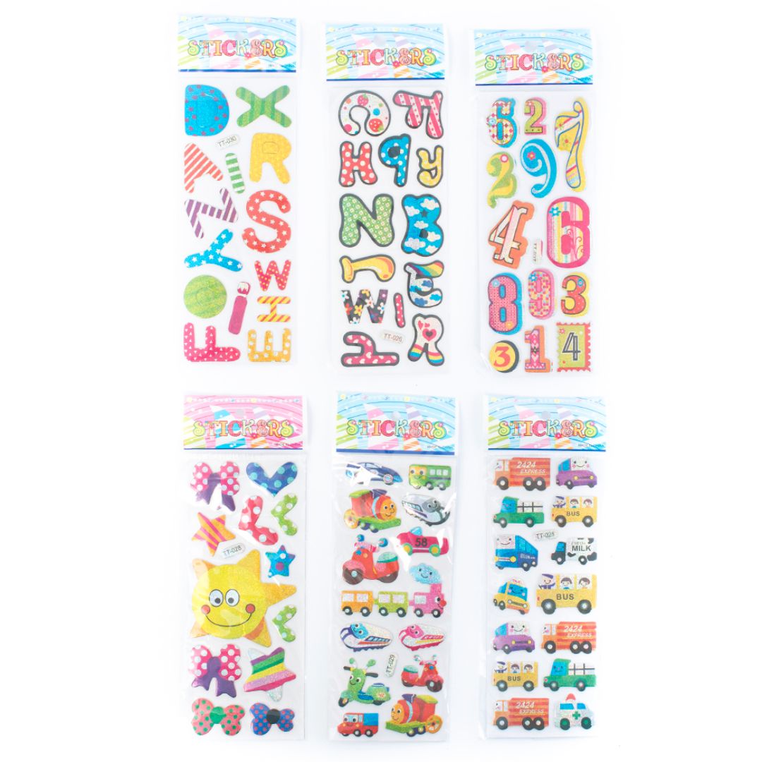 STICKERS POINTER LETRAS/TRANSPOR/NUM/CORA (F. 100 DOC)