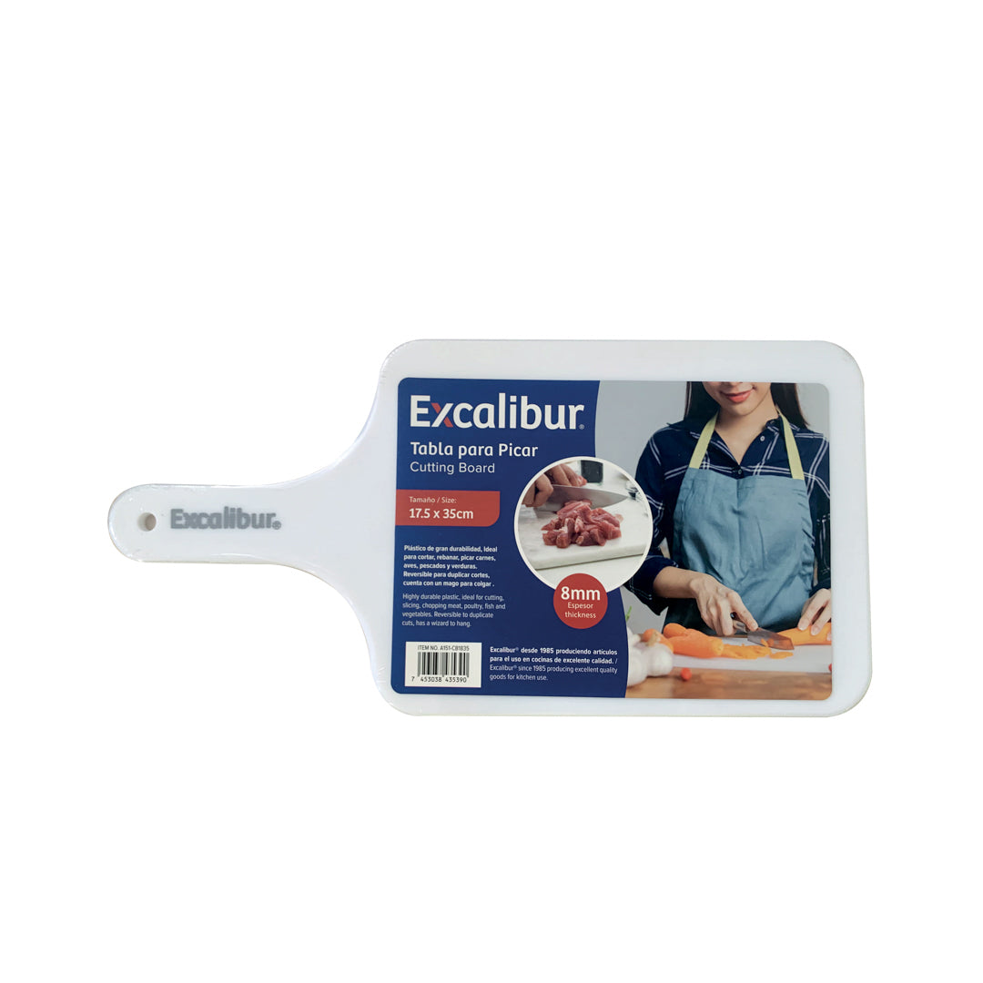 TABLA P/PICAR EXCALIBUR BLANCO 17.5 X 35CM X 8MM (F. 48 PZA)