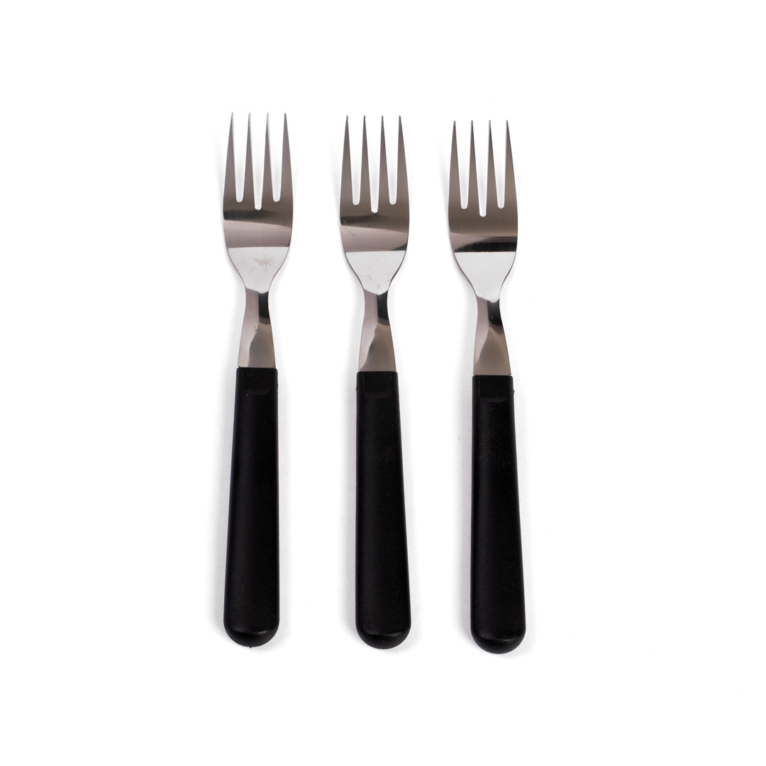 TENEDOR EXCALIBUR CACHA PLASTICA NEGRA (F. 288 UNI)