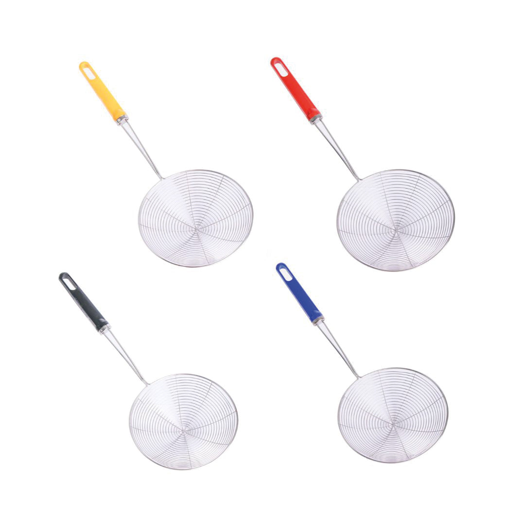 COLADOR ARGELIA MANGO DE COLORES 16 CM (F. 200 PZAS)