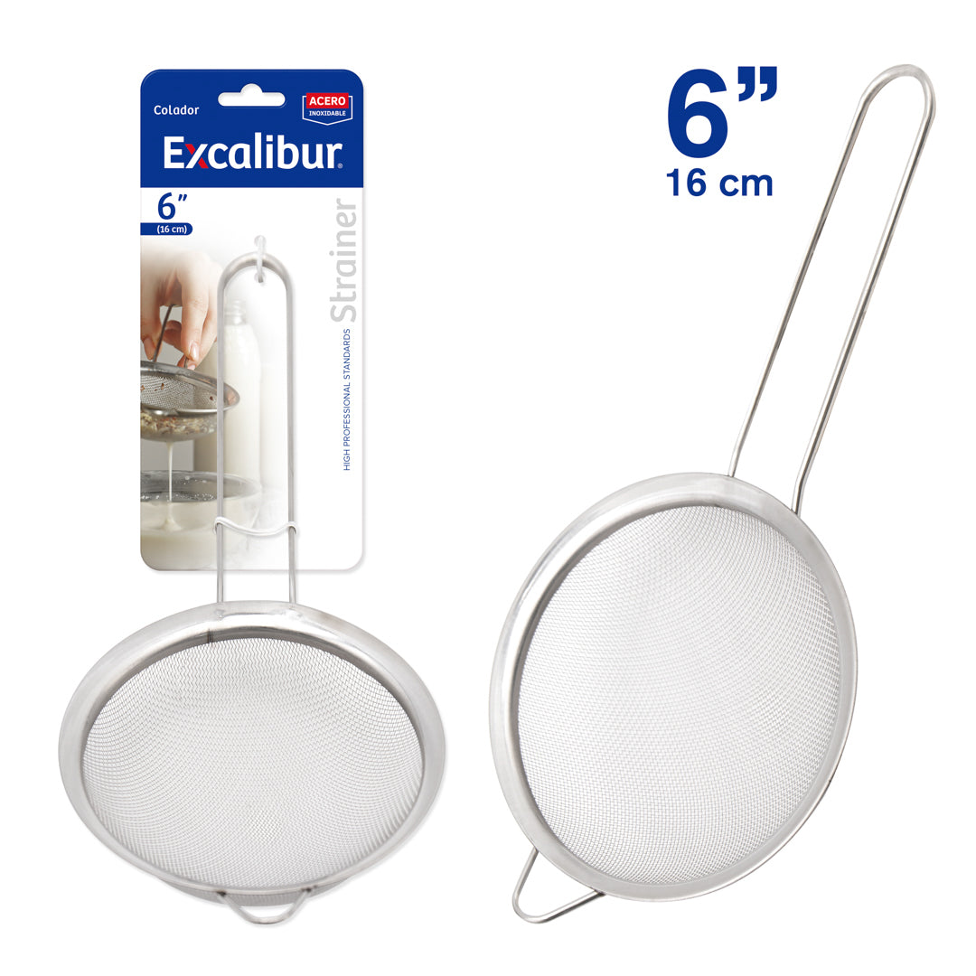 COLADOR EXCALIBUR DE METAL 16 CM (F. 96 PZAS)