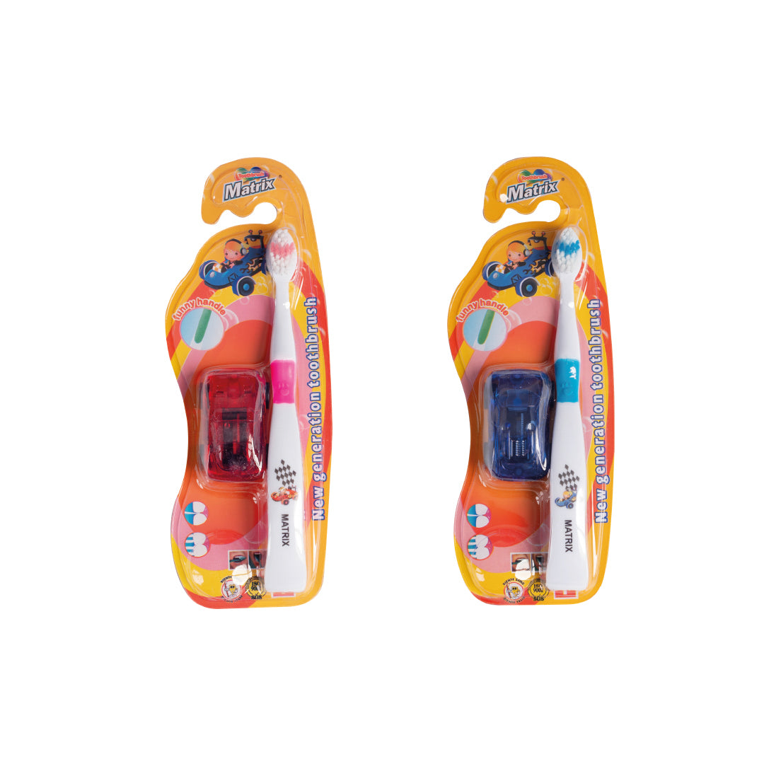 CEPILLO DENTAL MATRIX CHILDRENS C/CARRITOS 4 COL. CX12 (F. 24 DOC)