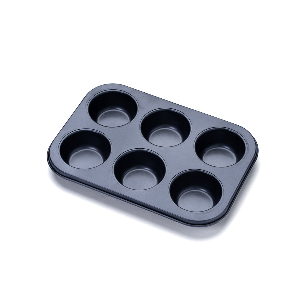 MOLDE P/MUFFIN EXCALIBUR DE 6 MOLDURAS NEGRO (F. 100 UNI)