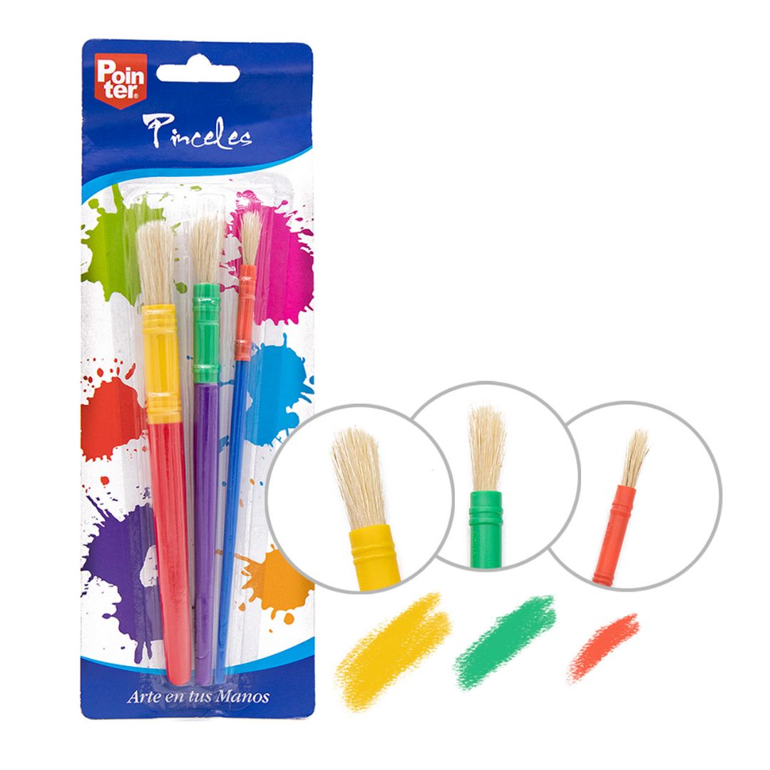 SET DE PINCELES POINTER REDONDOS BLISTERX3 (F. 288 SETS)