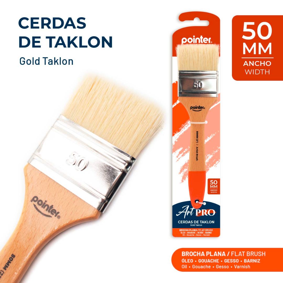 BROCHA POINTER CERDAS NATURALES 2" 50MM (F. 72 SETS)