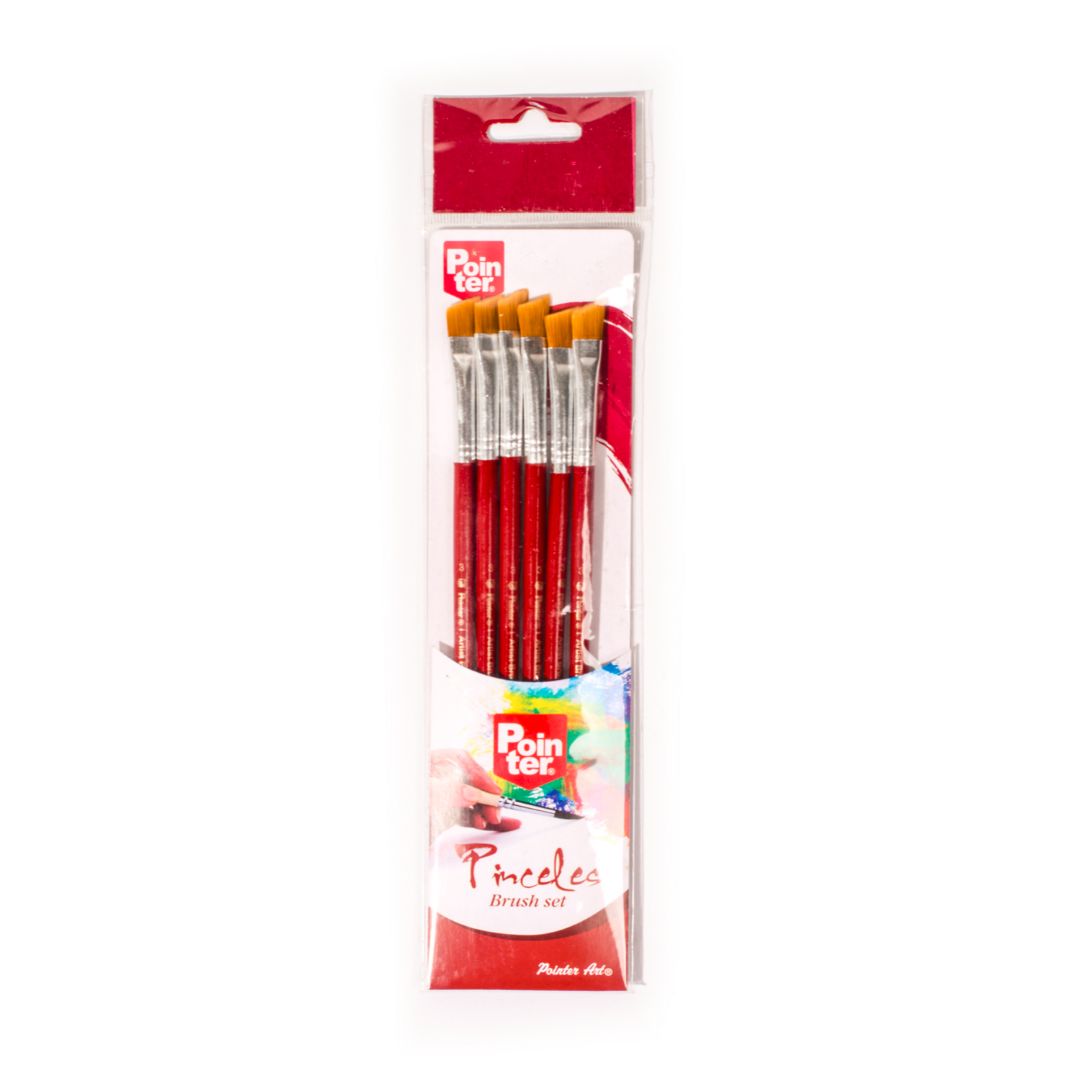 PINCEL POINTER ANGULAR #3 BX6 (F. 100 SETS)