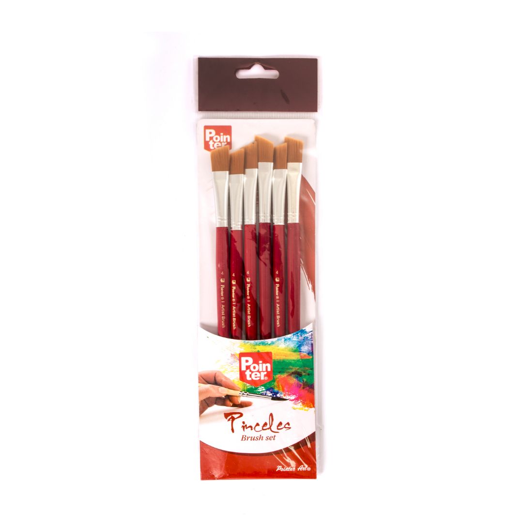 PINCEL POINTER ANGULAR #4 BX6 (F. 100 SETS)