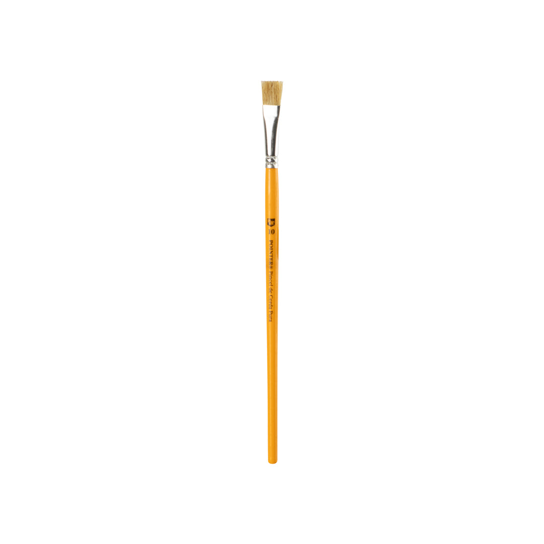 PINCEL POINTER CERDA NATURAL PLANO #10 CX12 (F. 50 DOC)