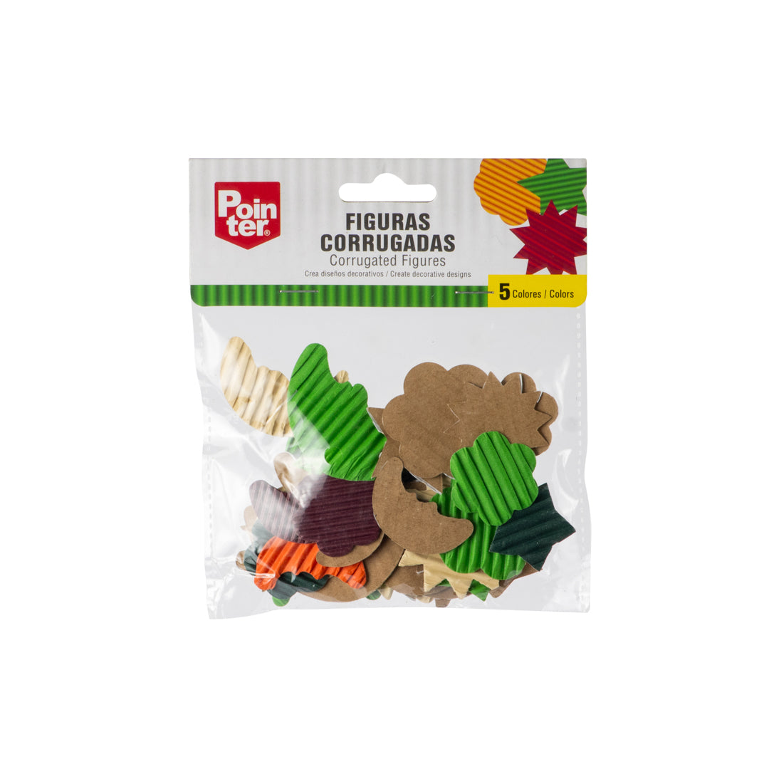 CARTON CORRUGADO POINTER FIGURAS LUNA Y ESTRELLAS BX5 (F. 72 UNI)