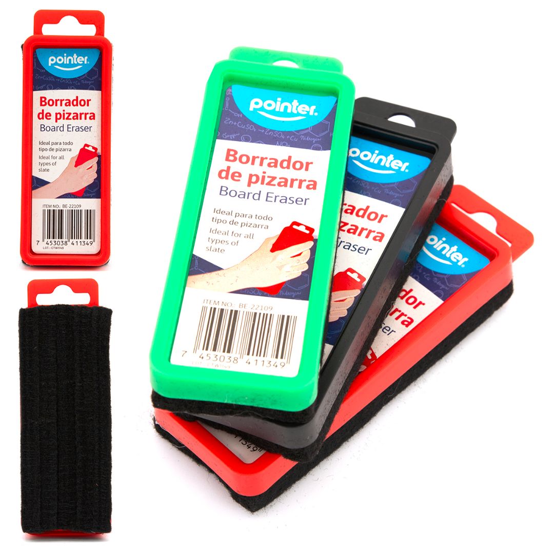 ALMOHADILLA P/PIZARRA POINTER 3 COL. PLASTICA (F. 240 PZAS)