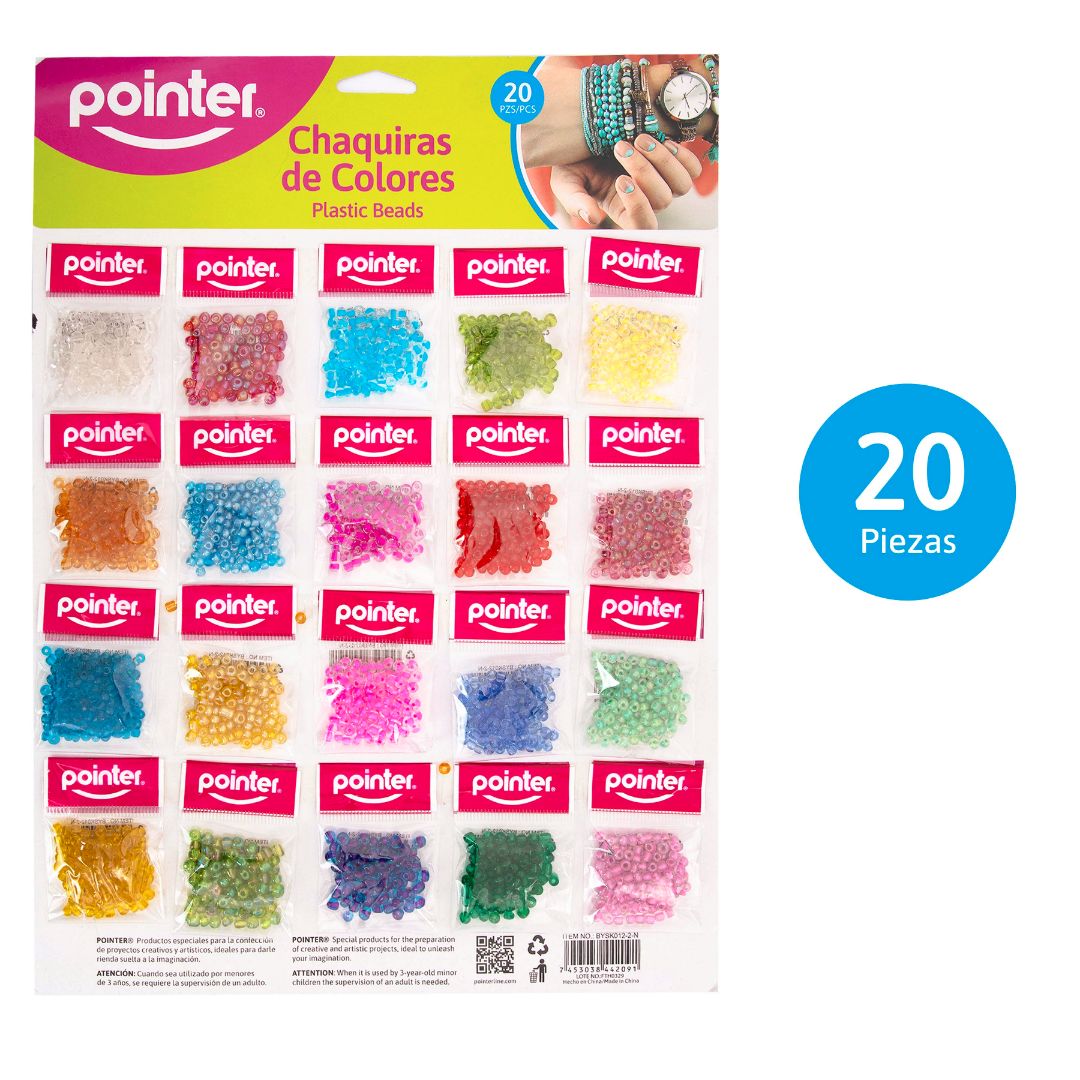 MOSTACILLAS POINTER GRANDE CARTON DE 20 BOLSAS COL. SURTI. (F. 48 SETS)