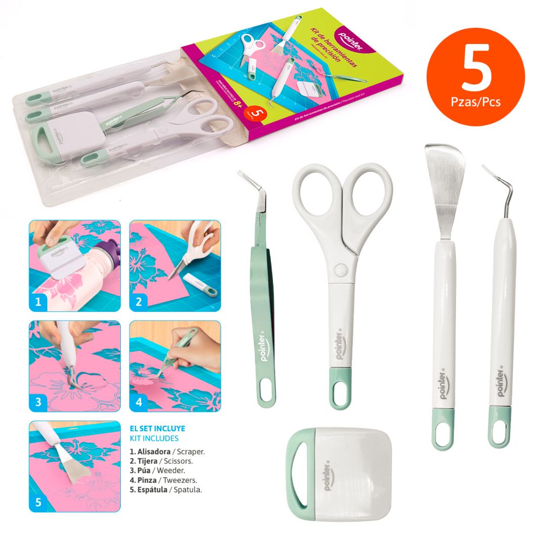 KIT HERRAMIENTAS DE PRECISION POINTER 5 PZAS (F. 60 PZAS)