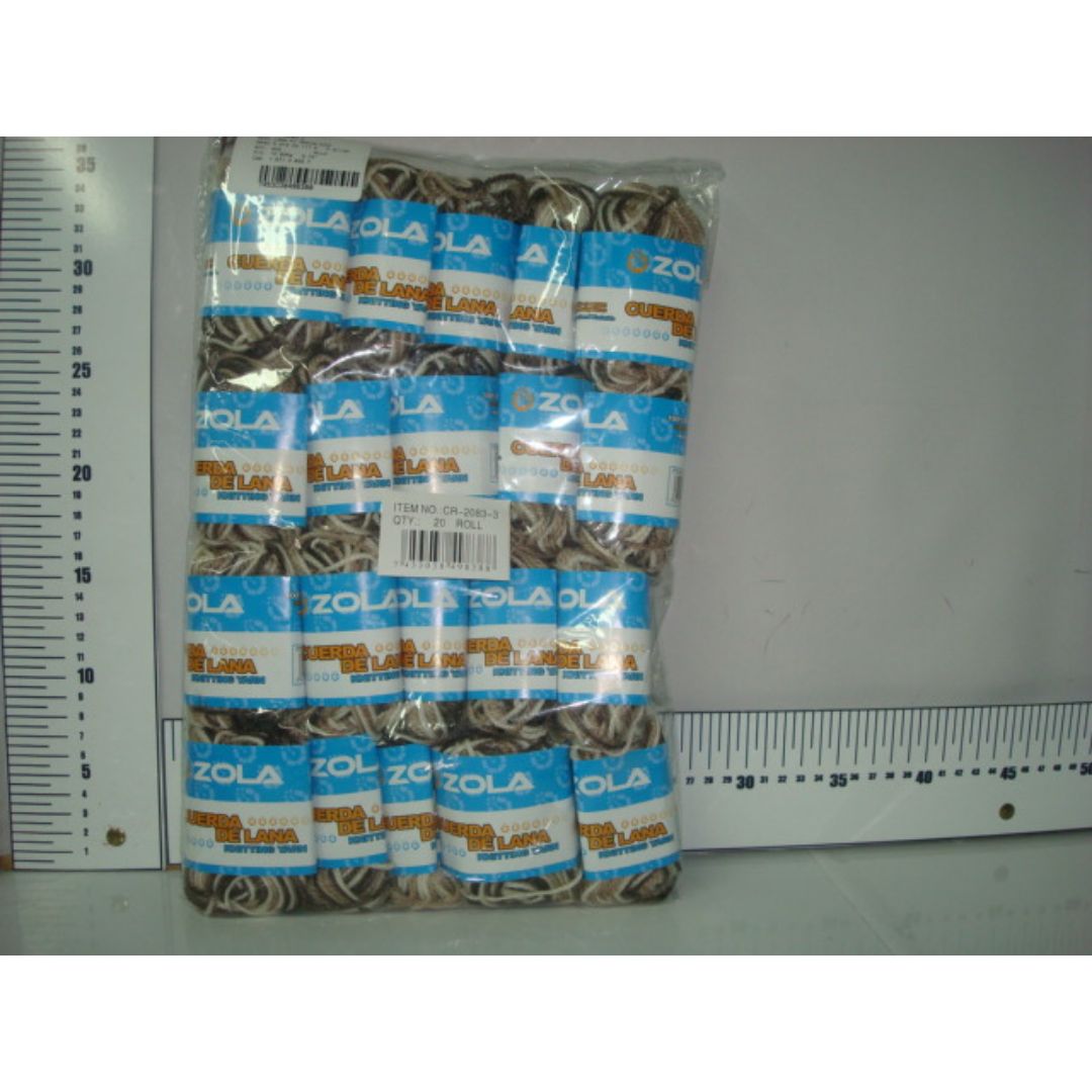 LANA ZOLA MULTICOLOR TONOS CAFÉ 15G (F. 20 PAQ)