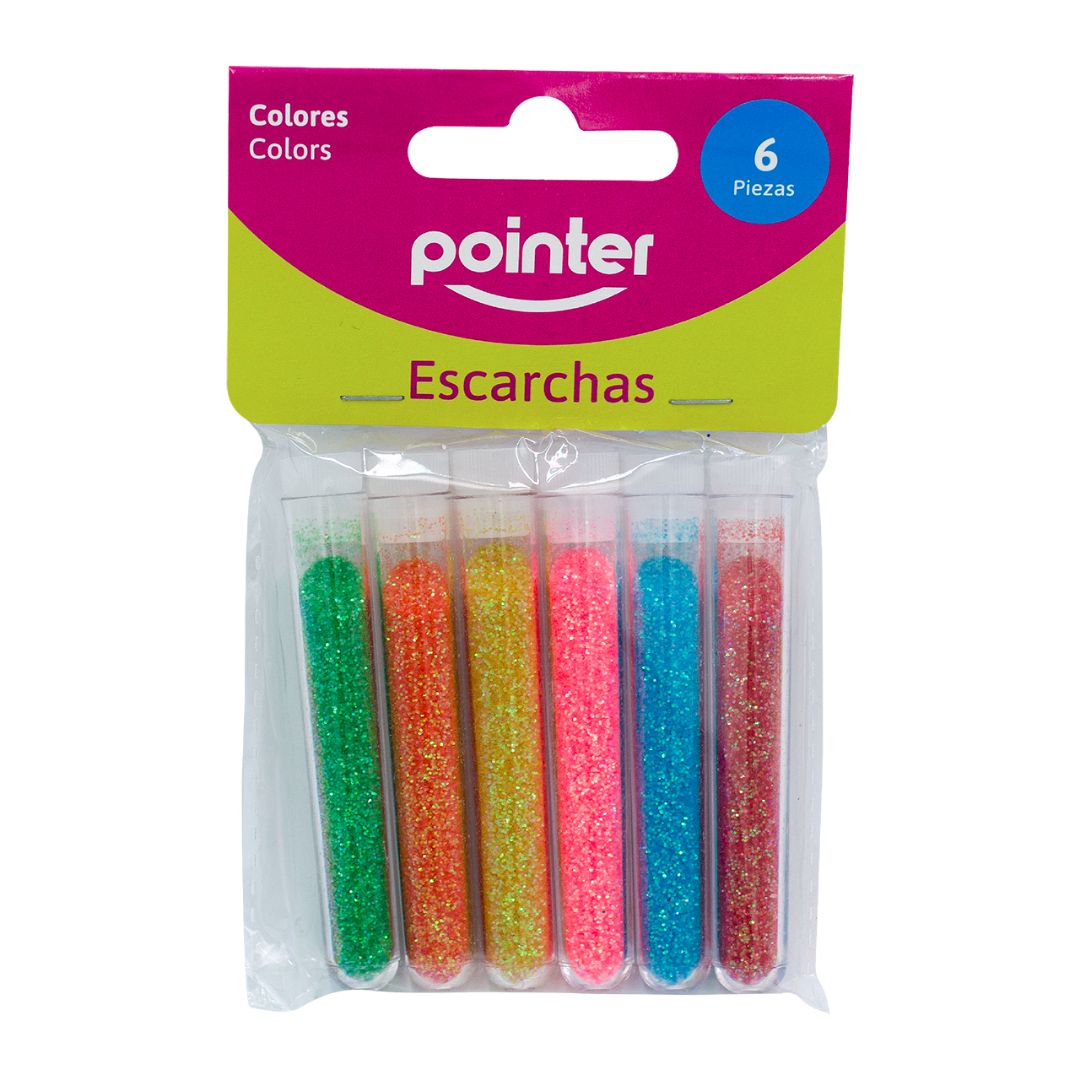 DIAMANTINA EN TUBO POINTER COL. PASTEL BX6 (F. 72 UNI)