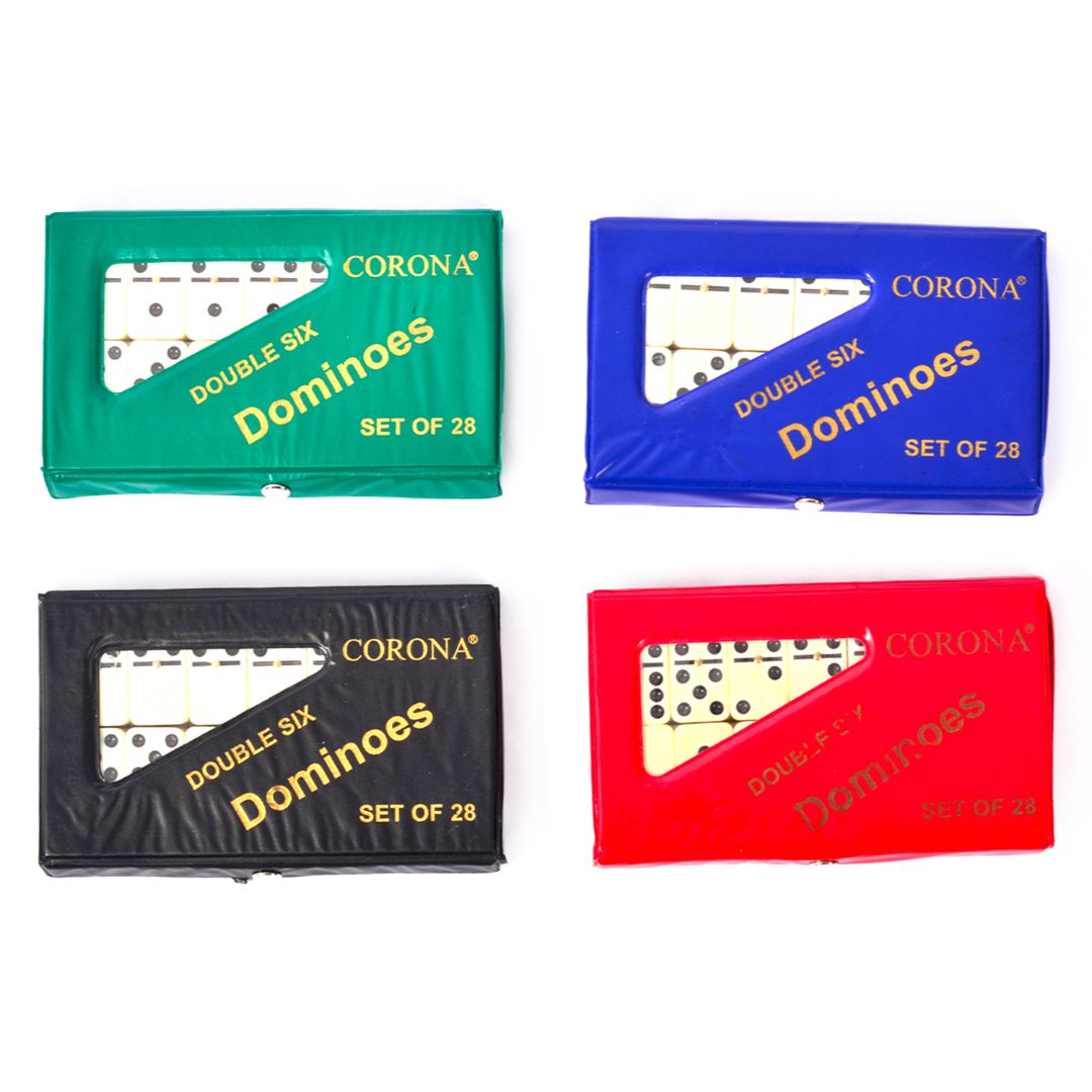 DOMINO MEDIANO CORONA ESTUCHE VINIL 4 COL. (F. 24 SETS)