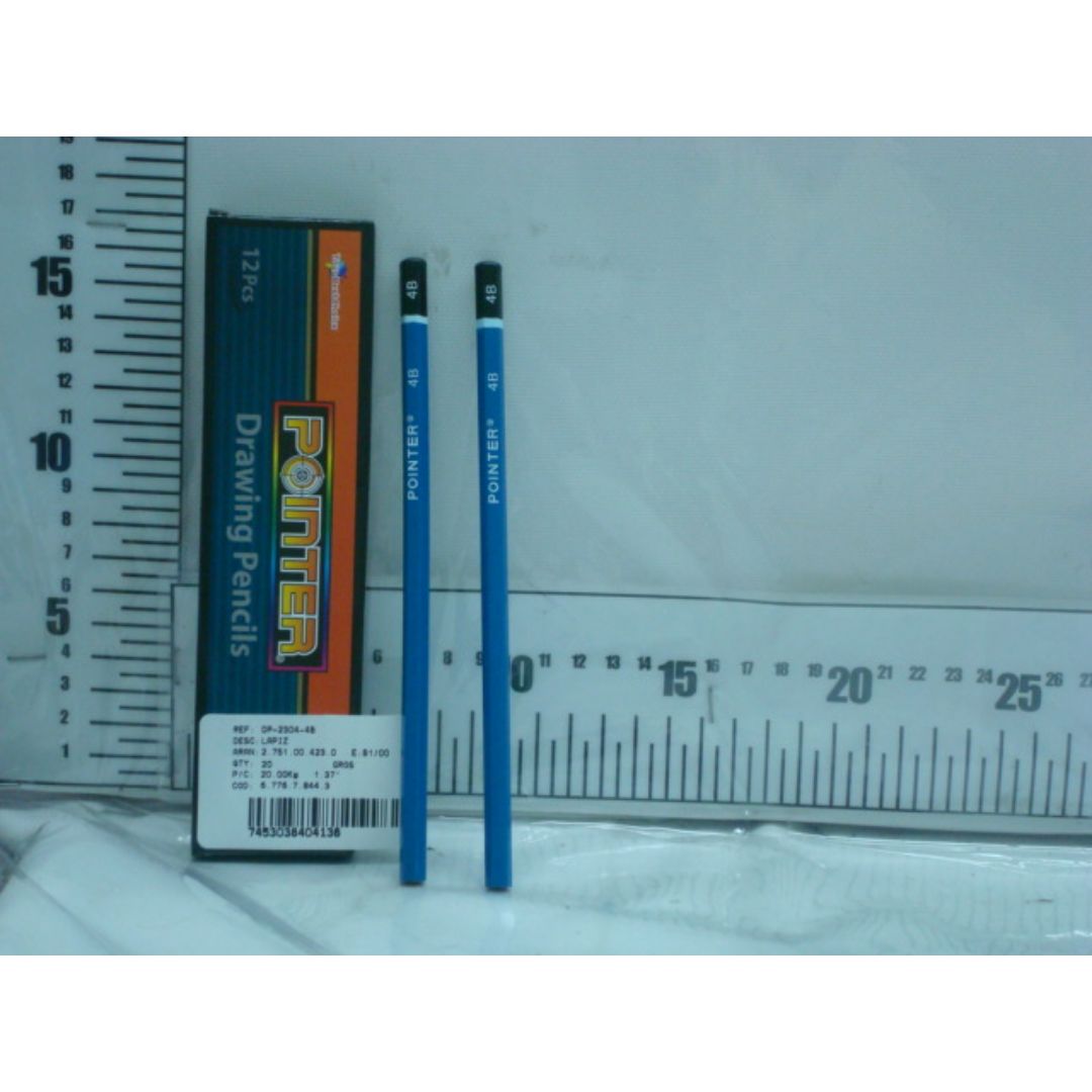 LAPIZ PARA DIBUJO POINTER DE GRAFITO CX12 4B (F. 240 DOC)