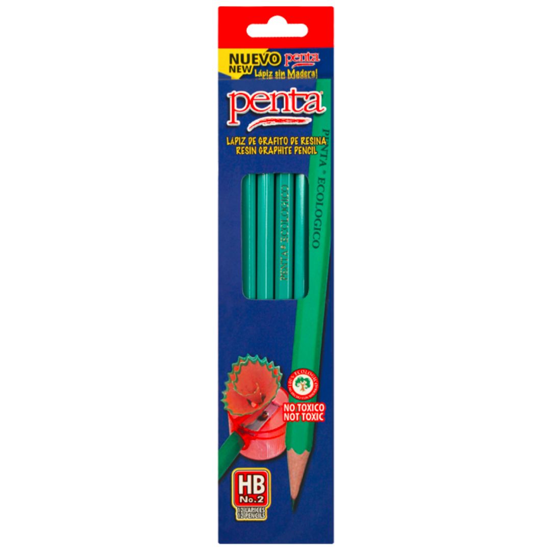 LAPIZ PENTA ECOLOGICO VERDE 2HB (F. 240 DOC)