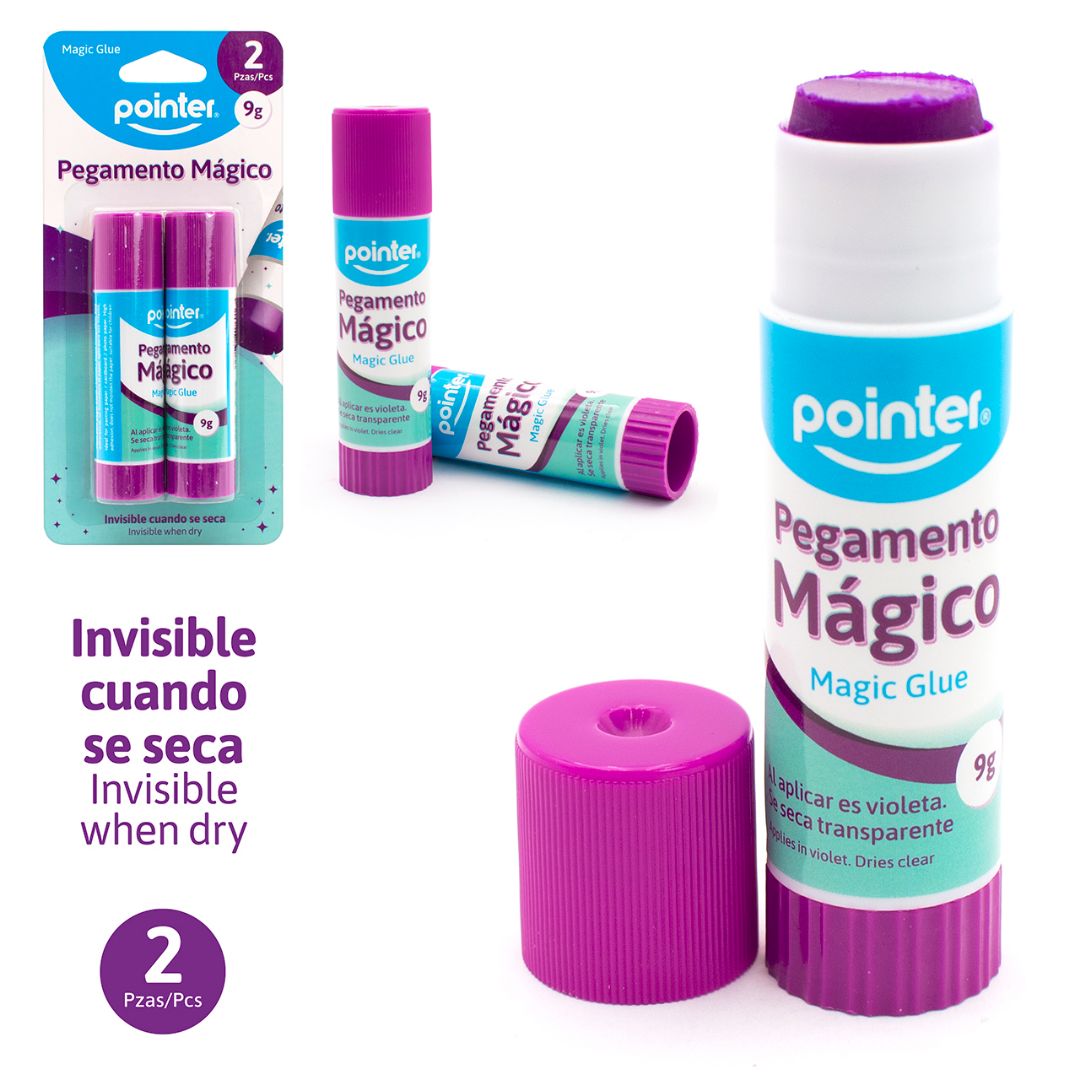 GOMA EN BARRA POINTER MAGICA BLISTER X2 9G (F. 144 SETS)