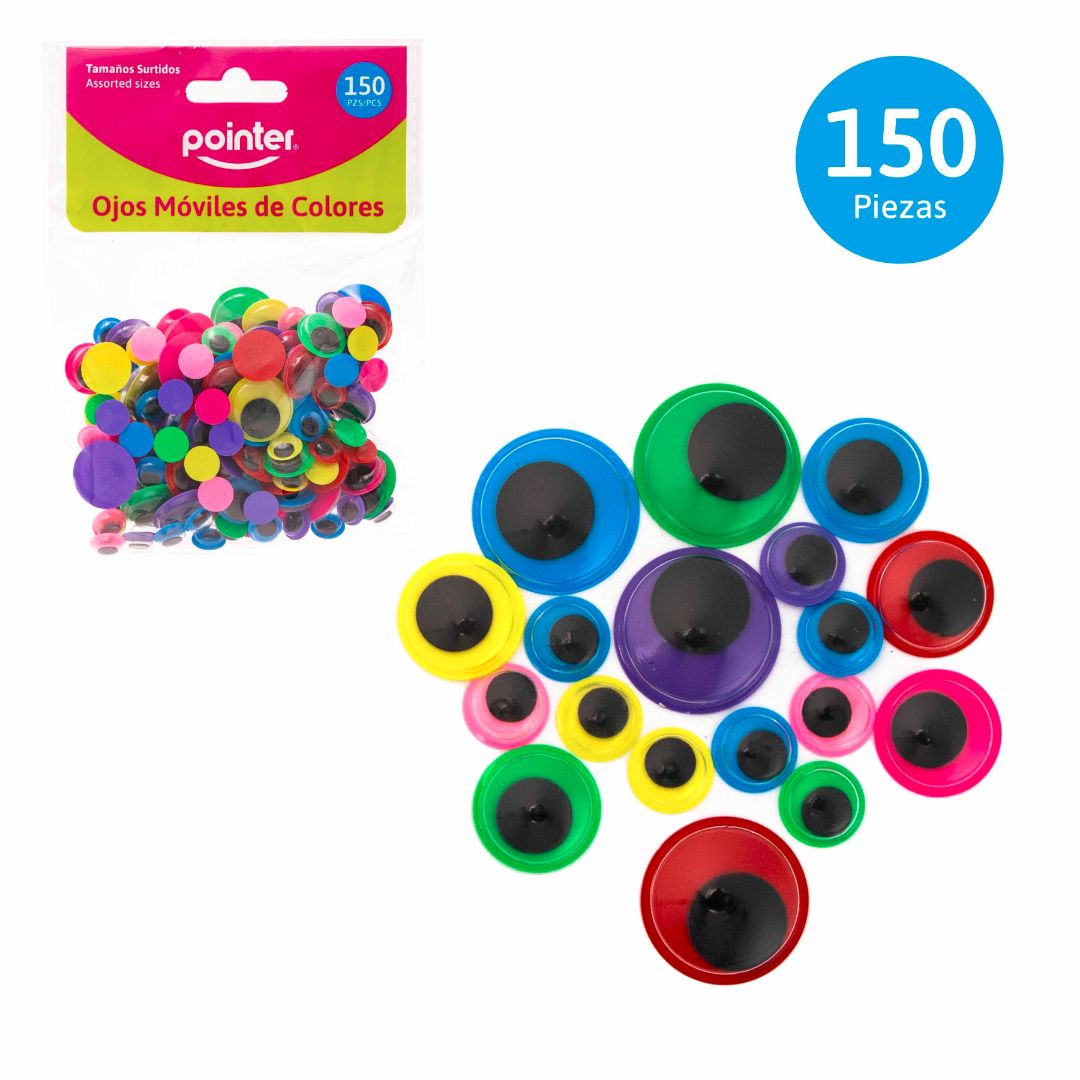 OJITOS MOVIBLES POINTER DE COLORES BX150 (F. 288 SETS)