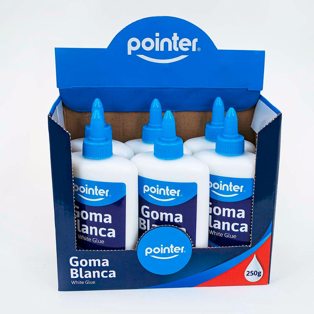 GOMA BLANCA POINTER CX6 250G/8ONZS (F. 36 UNI)
