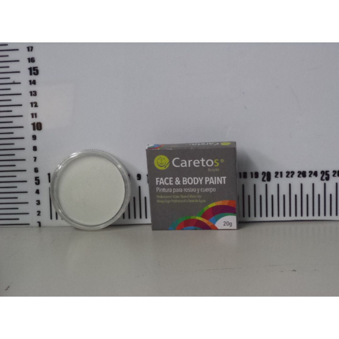 PINTA CARITAS CARETOS BLANCO FLUORESCENTE 20G (F. 120 UNI)