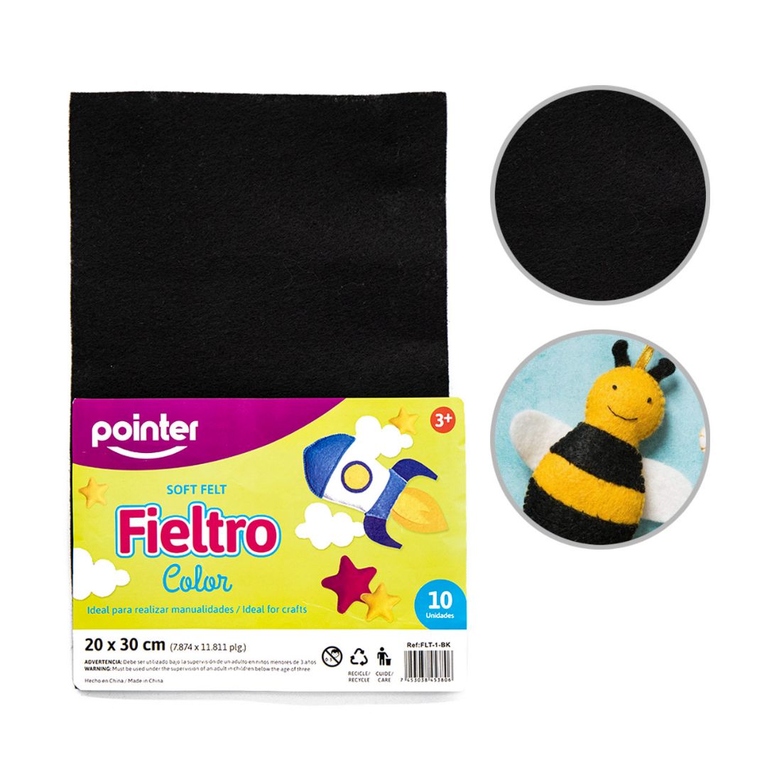 FIELTRO POINTER NEGRO PX10 CARTA (F. 120 PAQ)