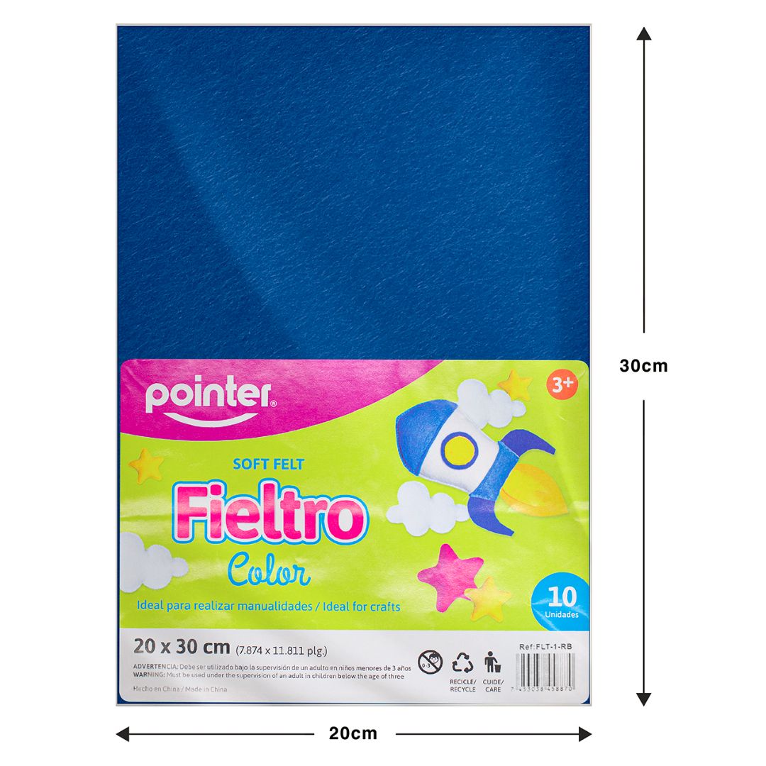 FIELTRO POINTER AZUL PX10 CARTA (F. 120 PAQ)