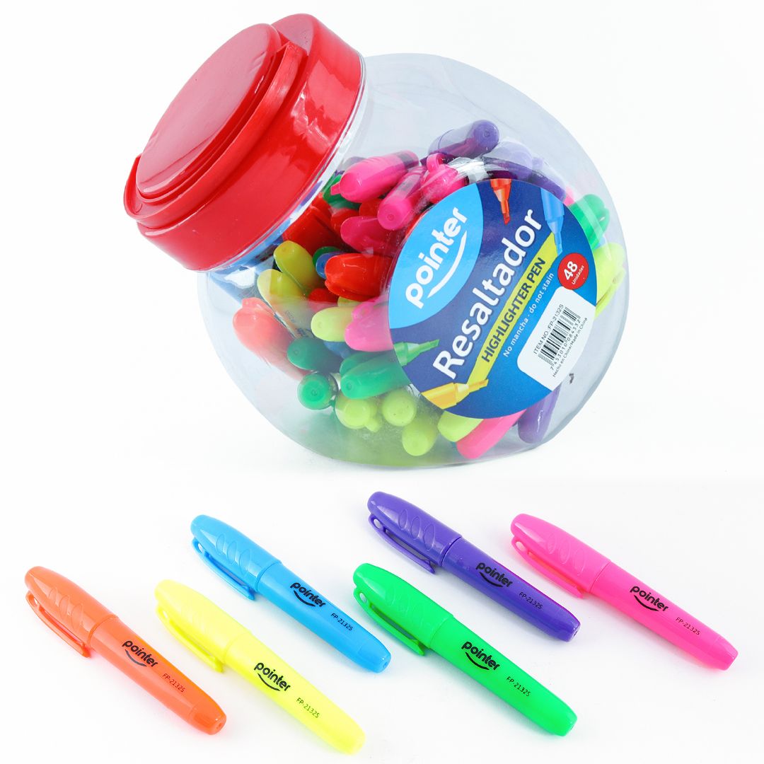 RESALTADORES POINTER MINI BX48 6 COLORES (F. 24 BOTES)