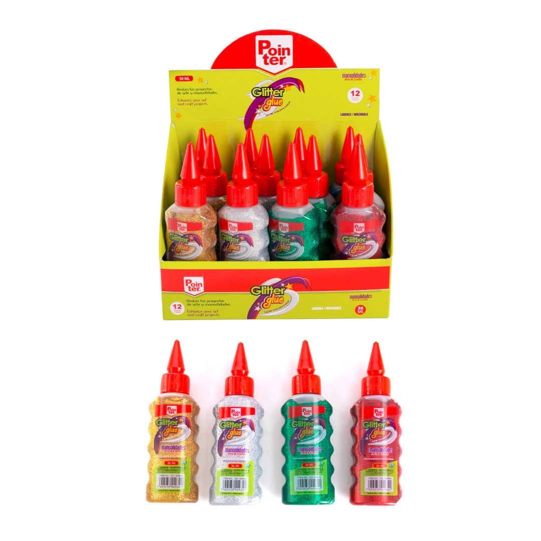 GOMA C/ESCARCHA POINTER CX12 36ML/1ONZ (F. 24 DOC)
