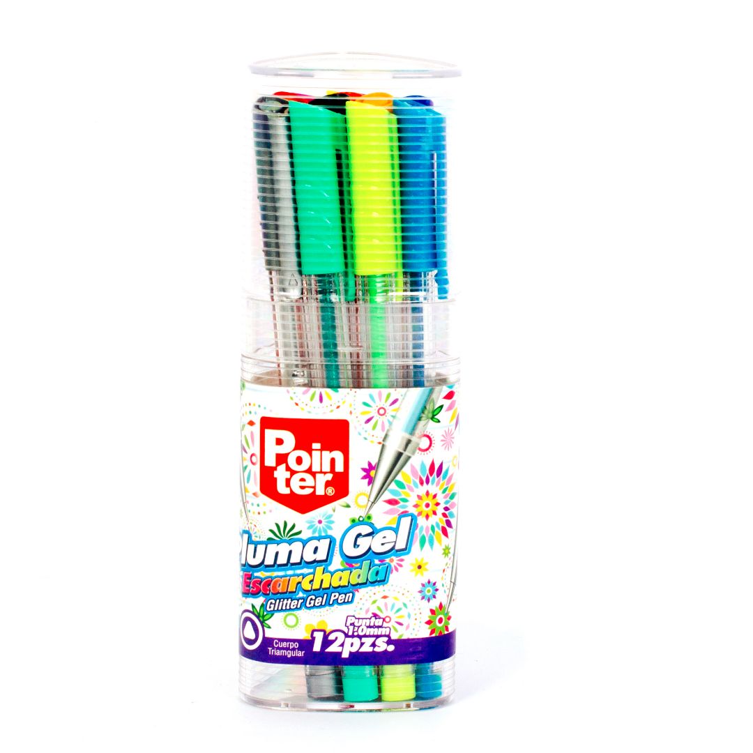 BOLIGRAFO GEL POINTER ESCARCHADOS BOTEX12 1.0MM (F. 96 BOT)
