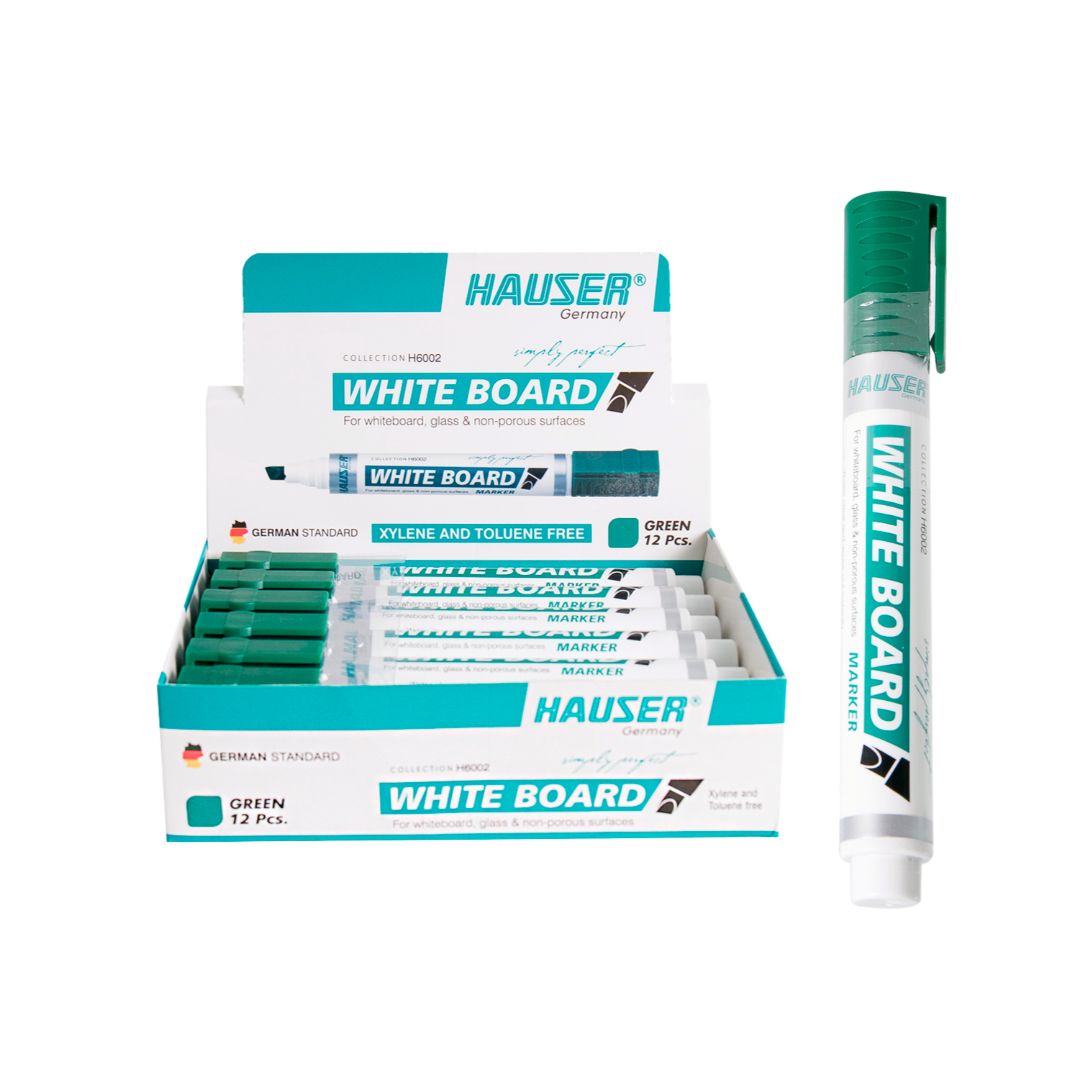 MARCADOR P/PIZARRON HAUSER P/BISELADA VERDE CX12 (F. 720 PZA)