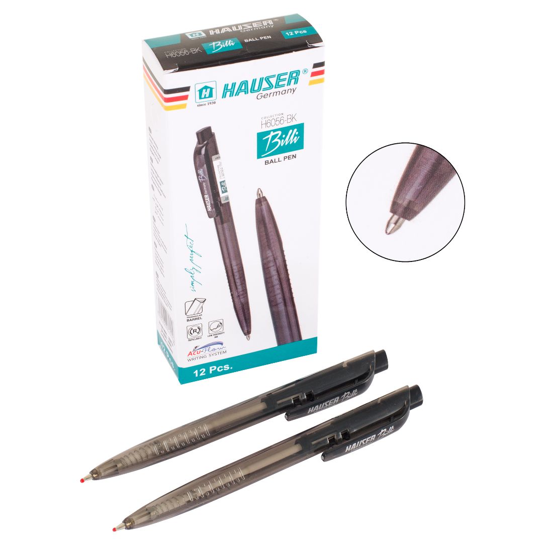 BOLIGRAFO HAUSER BILLI NEGRO CX12 (F. 96 DOC)