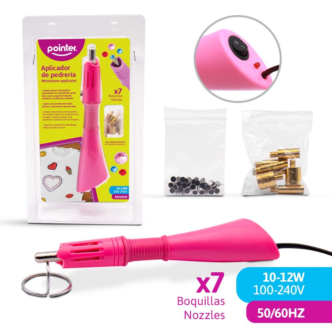 PISTOLA POINTER APLICADORA DE PEDRERIA 10-12W (F. 50 SETS)