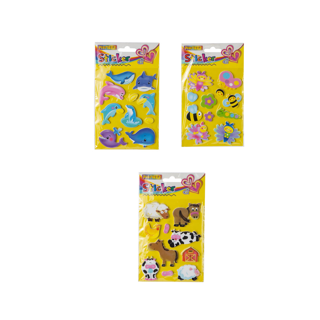 STICKERS POINTER DE MADERA ANIMALES OCEANO/GRANJA/BICHOS (F. 432 UNI)