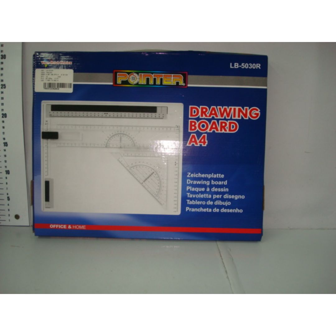 TABLERO P/DIBUJO POINTER C/REGLAS A4 (F. 10 UNI)