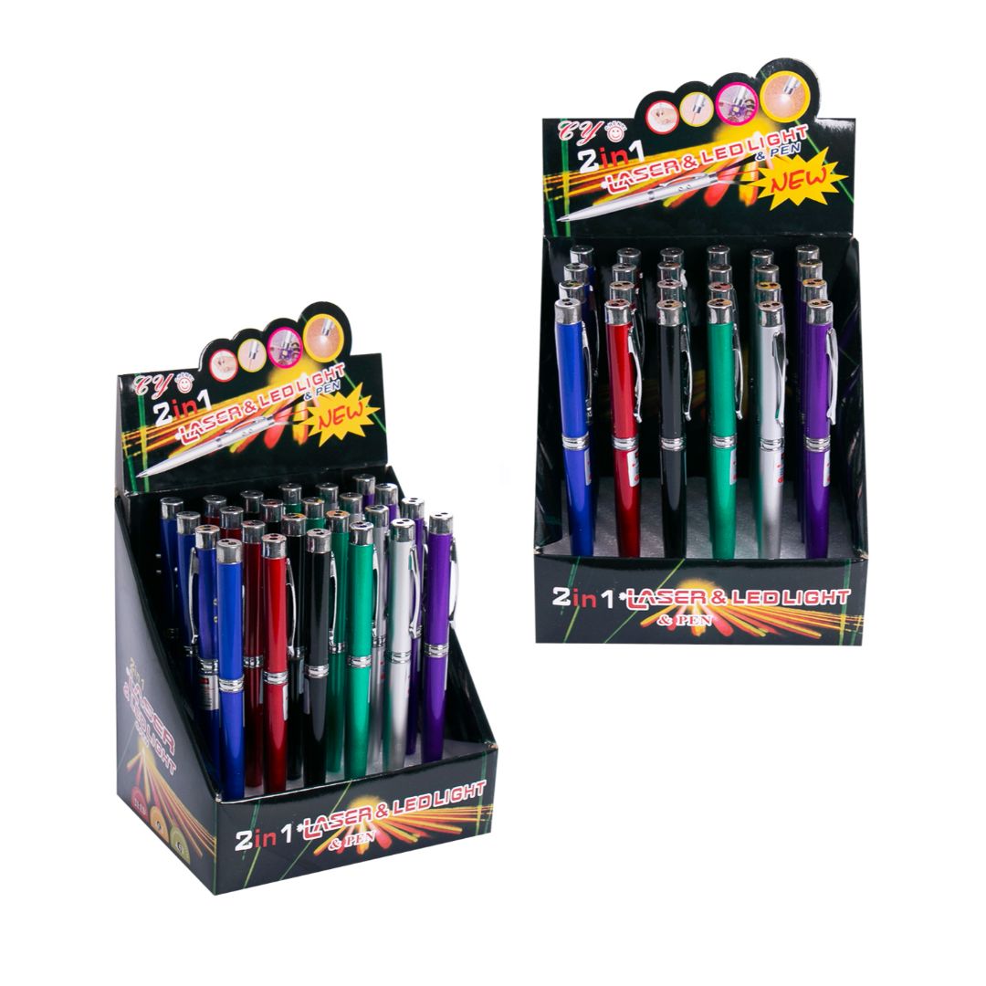 BOLIGRAFO LASER Y LINTERNA CX24 (F. 10 BOX)