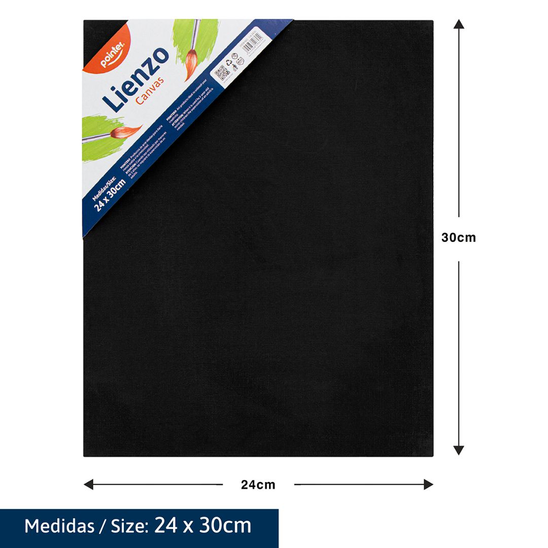 CARTON CON TELA NEGRA POINTER 24X30CM (F. 96 PZAS)