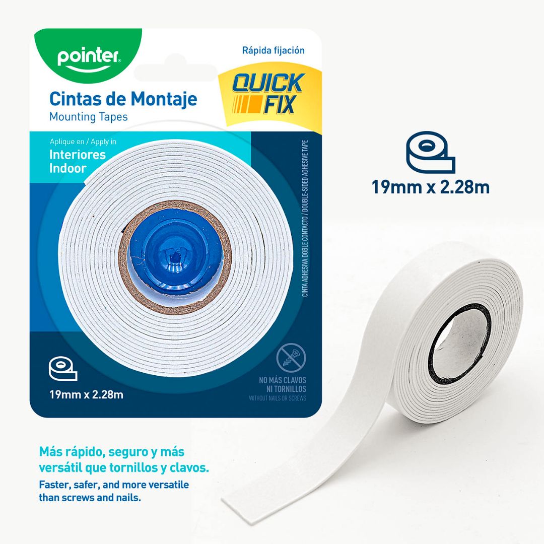 MOUNTING TAPE POINTER 18MMX2.28M (F. 144 ROLLOS)