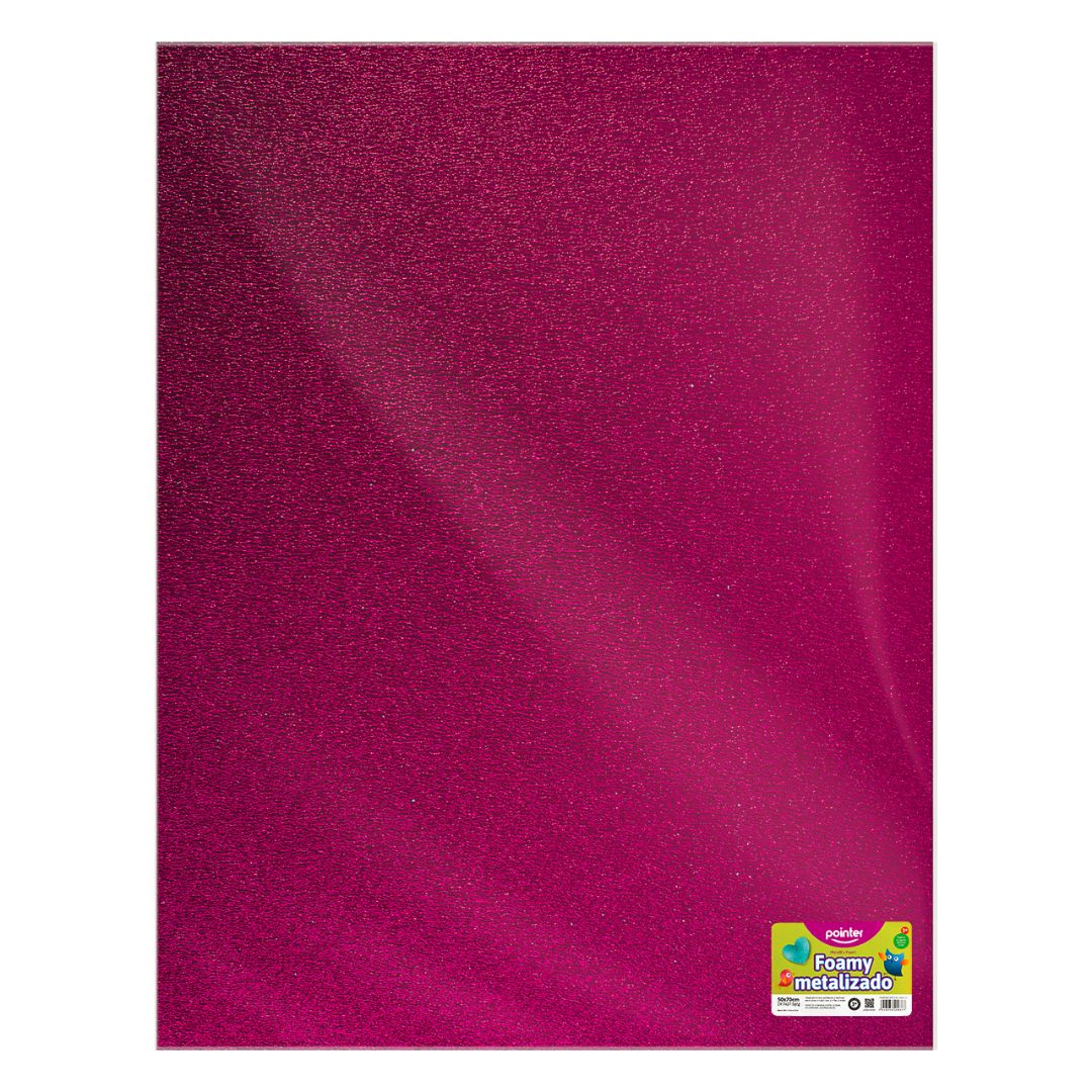 FOAMY METALIZADO POINTER MORADO 50X70CM (F.180 UNI)