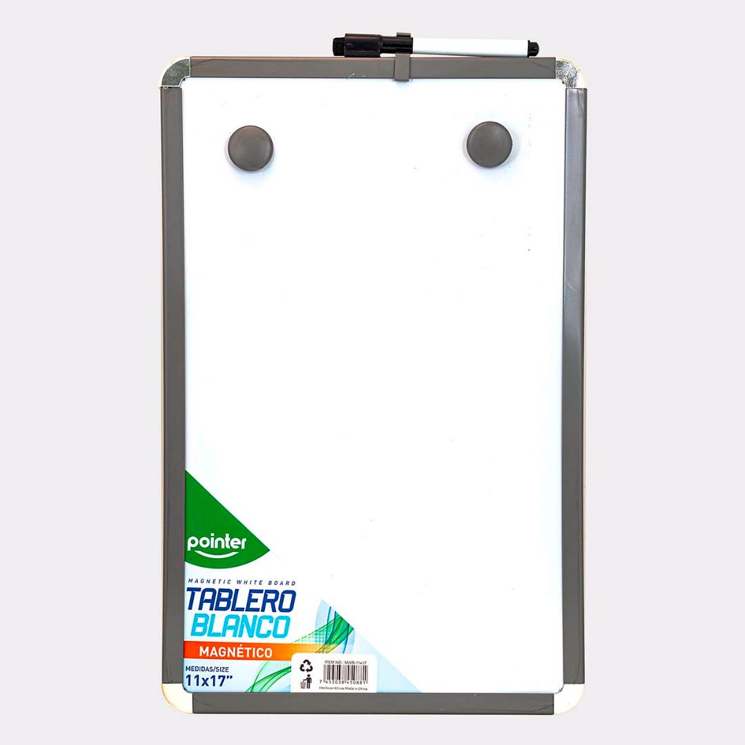 PIZARRON POINTER MAGNETICO C/MARCADOR 11"X17" (F. 24 PZAS)